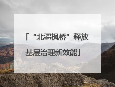 “北疆枫桥”释放基层治理新效能