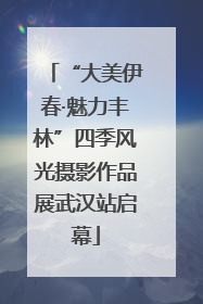 “大美伊春·魅力丰林”四季风光摄影作品展武汉站启幕