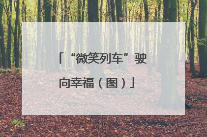 “微笑列车”驶向幸福（图）