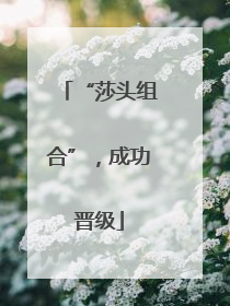 “莎头组合”,成功晋级
