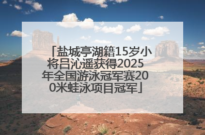 盐城亭湖籍15岁小将吕沁遥获得2025年全国游泳冠军赛200米蛙泳项目冠军