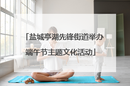 盐城亭湖先锋街道举办端午节主题文化活动