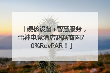 硬核设备+智慧服务，雷神电竞酒店超越商圈70%RevPAR！