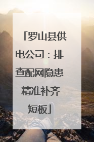 罗山县供电公司：排查配网隐患 精准补齐短板