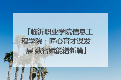 临沂职业学院信息工程学院：匠心育才谋发展 数智赋能谱新篇