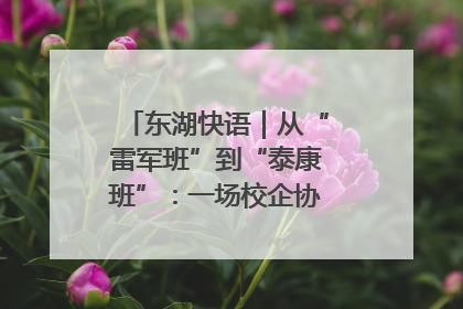 东湖快语｜从“雷军班”到“泰康班”：一场校企协同的“接力赛”