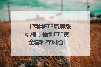 两类ETF霸屏涨幅榜，信创ETF资金套利存风险