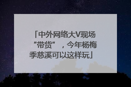 中外网络大V现场“带货”，今年杨梅季慈溪可以这样玩