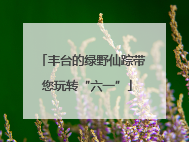 丰台的绿野仙踪带您玩转“六一”