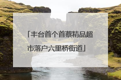 丰台首个首蔡精品超市落户六里桥街道