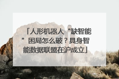 人形机器人“缺智能”困局怎么破？具身智能数据联盟在沪成立