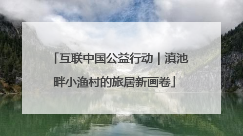 互联中国公益行动｜滇池畔小渔村的旅居新画卷