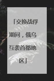交换战俘期间，俄乌互袭首都地区