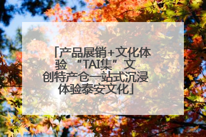产品展销+文化体验 “TAI集”文创特产仓一站式沉浸体验泰安文化