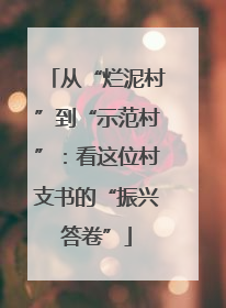 从“烂泥村”到“示范村”：看这位村支书的“振兴答卷”