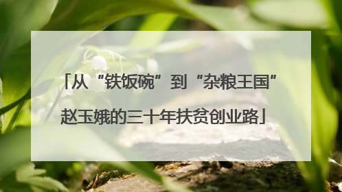 从“铁饭碗”到“杂粮王国” 赵玉娥的三十年扶贫创业路