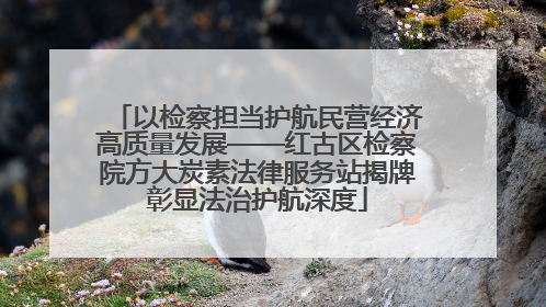 以检察担当护航民营经济高质量发展——红古区检察院方大炭素法律服务站揭牌彰显法治护航深度