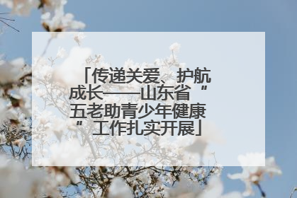 传递关爱、护航成长——山东省“五老助青少年健康”工作扎实开展