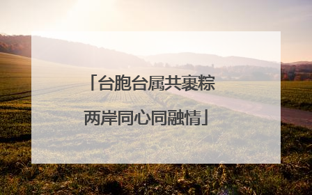 台胞台属共裹粽 两岸同心同融情