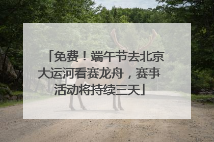 免费！端午节去北京大运河看赛龙舟，赛事活动将持续三天