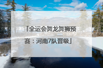 全运会舞龙舞狮预赛：河南7队晋级
