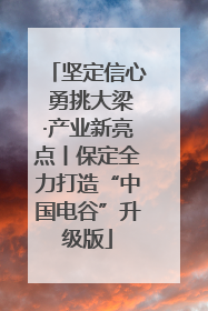 坚定信心 勇挑大梁·产业新亮点丨保定全力打造“中国电谷”升级版