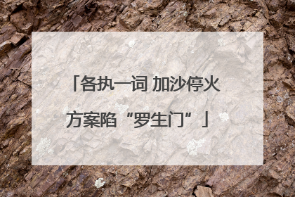 各执一词 加沙停火方案陷“罗生门”