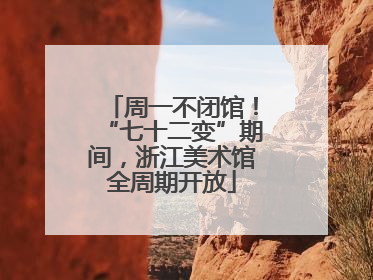 周一不闭馆！“七十二变”期间，浙江美术馆全周期开放