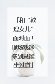 和“敦煌女儿”面对面！现场戏迷多到只能坐过道