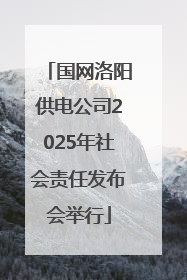 国网洛阳供电公司2025年社会责任发布会举行