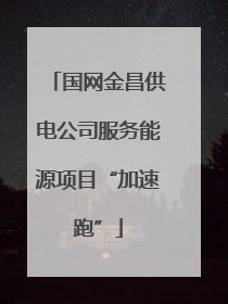 国网金昌供电公司服务能源项目“加速跑”