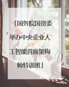 国务院国资委举办中央企业人工智能首席架构师特训班