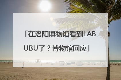 在洛阳博物馆看到LABUBU了？博物馆回应