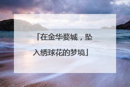 在金华婺城，坠入绣球花的梦境