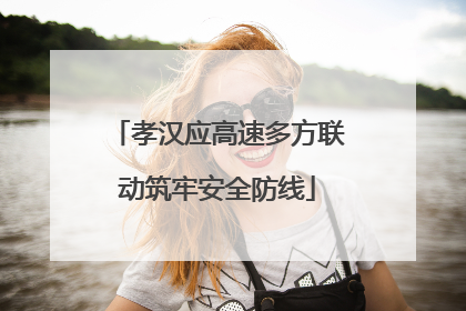 孝汉应高速多方联动筑牢安全防线