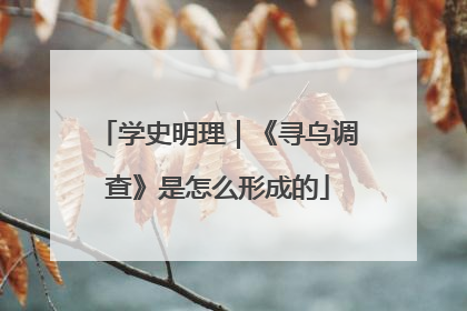 学史明理｜《寻乌调查》是怎么形成的