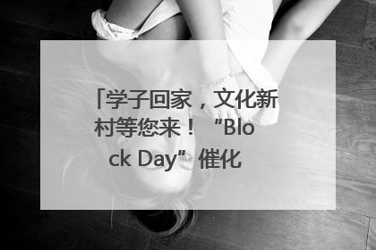 学子回家，文化新村等您来！“Block Day”催化学院式街区新生态