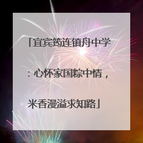 宜宾筠连镇舟中学：心怀家国粽中情，米香漫溢求知路