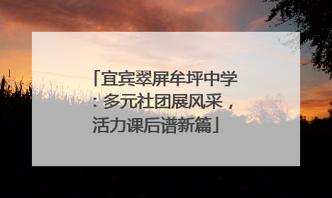 宜宾翠屏牟坪中学：多元社团展风采，活力课后谱新篇