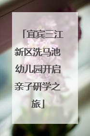宜宾三江新区洗马池幼儿园开启亲子研学之旅