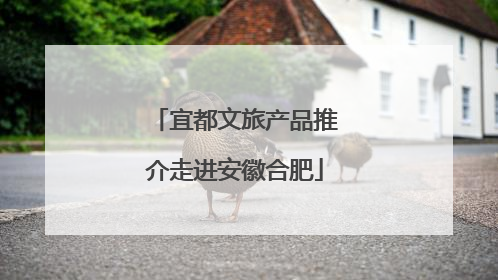 宜都文旅产品推介走进安徽合肥