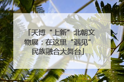 天博“上新”北朝文物展：在这里“遇见”民族融合大舞台
