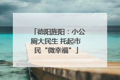 德阳旌阳：小公厕大民生 托起市民“微幸福”