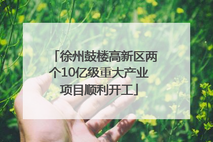 徐州鼓楼高新区两个10亿级重大产业项目顺利开工