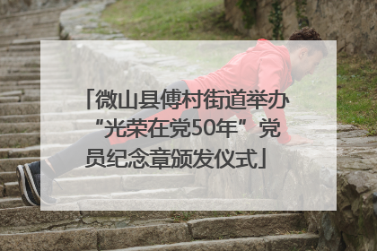 微山县傅村街道举办“光荣在党50年”党员纪念章颁发仪式