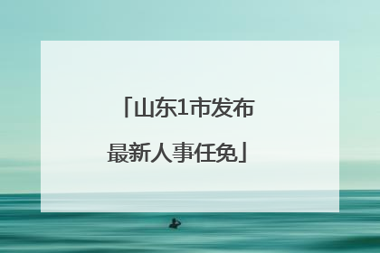 山东1市发布最新人事任免