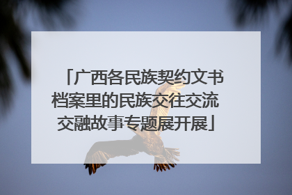 广西各民族契约文书档案里的民族交往交流交融故事专题展开展