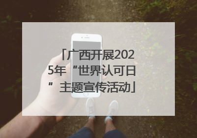 广西开展2025年“世界认可日”主题宣传活动