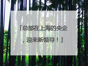 总部在上海的央企，迎来新领导！