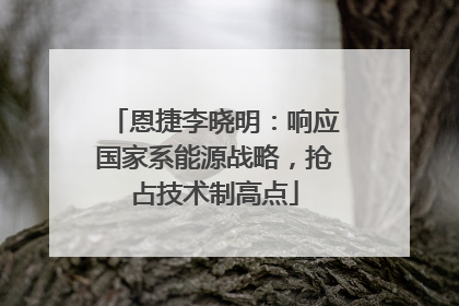 恩捷李晓明：响应国家系能源战略，抢占技术制高点